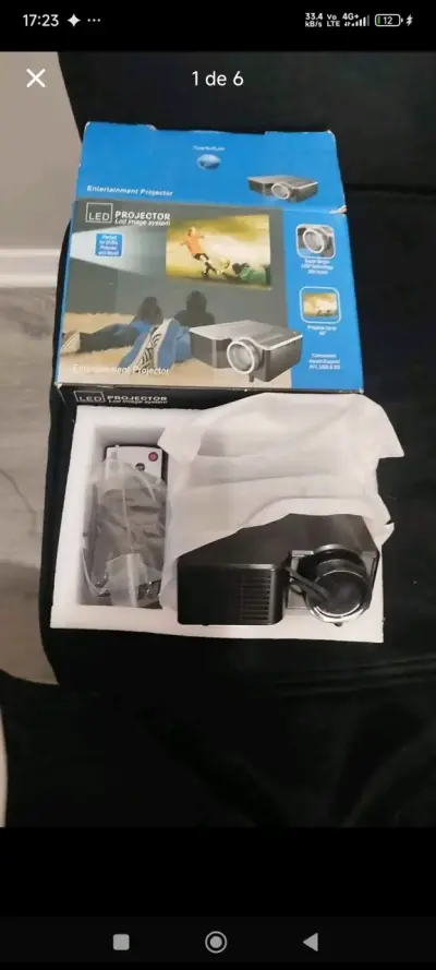 Proyector LED con telón - miniatura 3