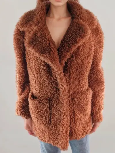 Abrigo  marrón anaranjado  para mujer - miniatura 1