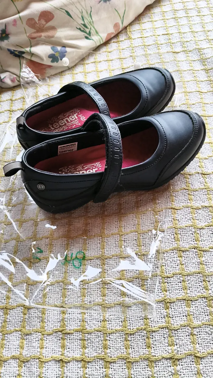 Zapatos escolares negros para niña Teener