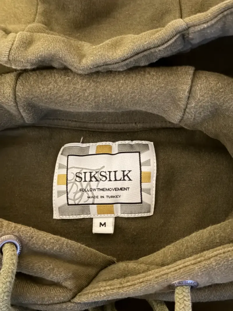 Polerón verde y negro con capucha SikSilk tallas M - 2