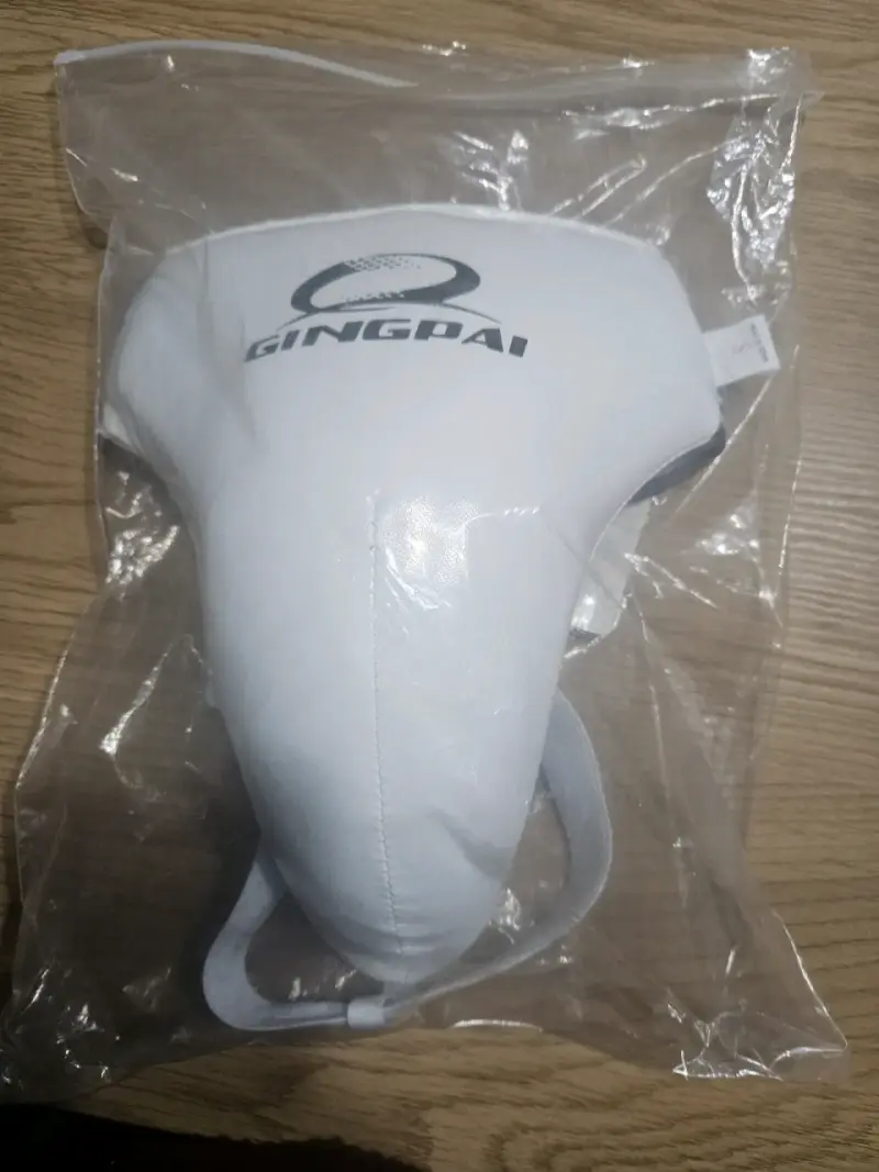Protector inguinal blanco Gingpai para deportes de contacto - 1