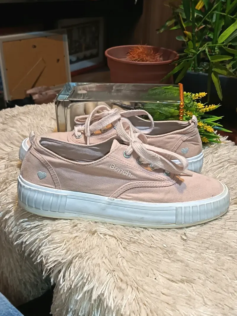 Zapatillas casuales rosadas para mujer - 3