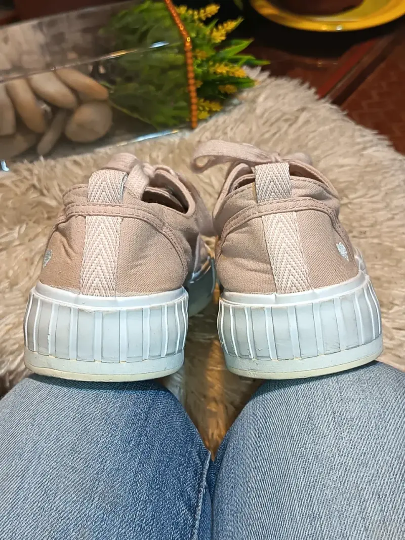 Zapatillas casuales rosadas para mujer - 4