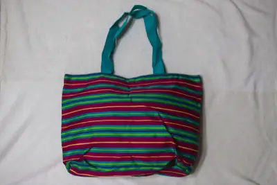 Bolso de tela multicolor con asas largas - miniatura 1
