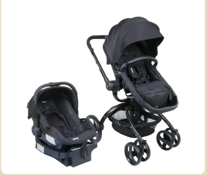 Coche de bebé 3 en 1 con silla de auto