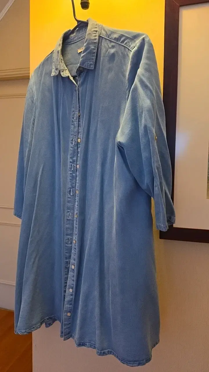 Vestido camisero de mezclilla azul Wados