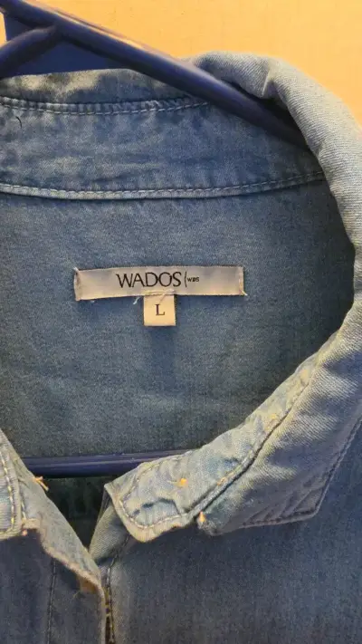 Vestido camisero de mezclilla azul Wados - miniatura 2