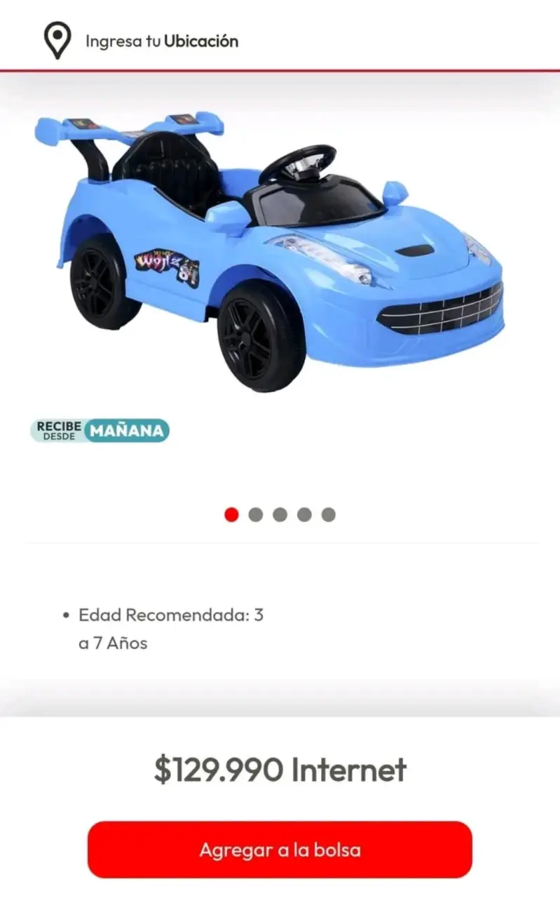 Auto eléctrico para niños Bebesit azul - 1