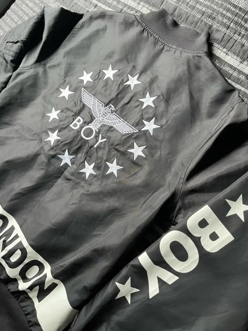 Chaqueta Bomber Negra Boy London - 3