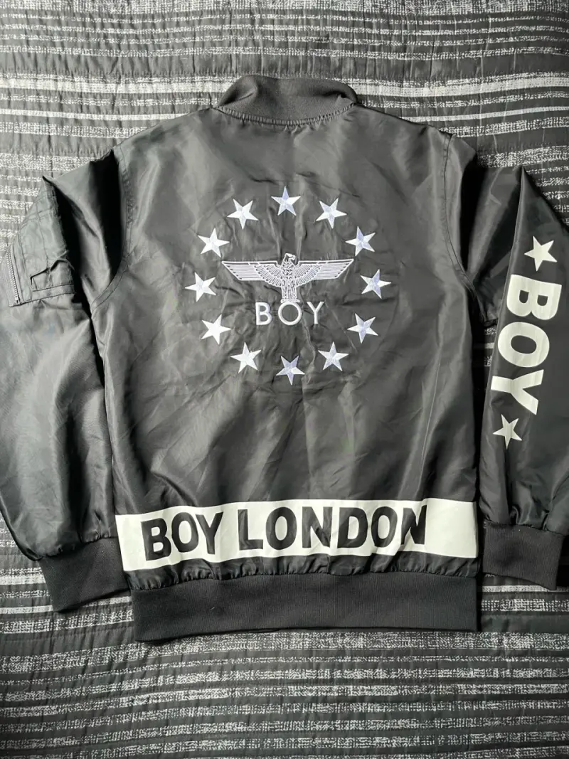 Chaqueta Bomber Negra Boy London - 4