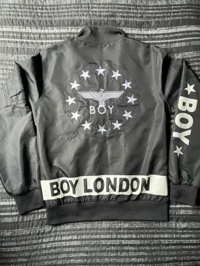 Chaqueta Bomber Negra Boy London - miniatura 4