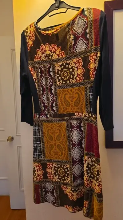 Vestido estampado multicolor Muzu talla L - miniatura 3