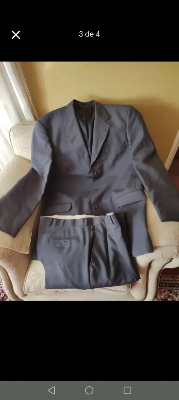 Traje formal gris para hombre