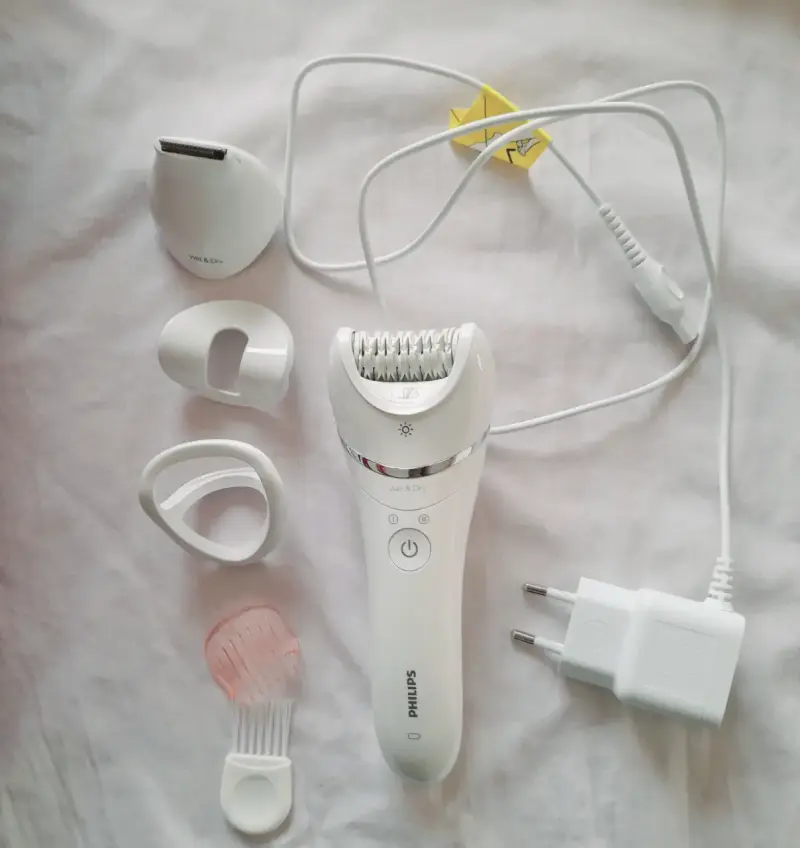 Depiladora Philips Wet & Dry con accesorios