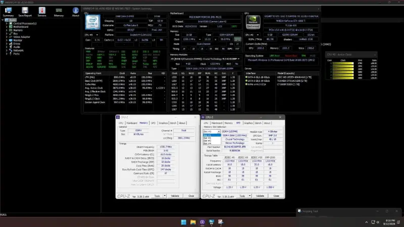 PC Gamer 1660 TI OC I5 8400 16gb ram 1TB NVMe - 3
