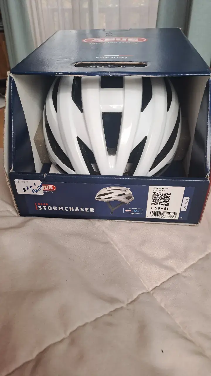 Casco Ciclismo Abus Stormchaser blanco Talla L - 5