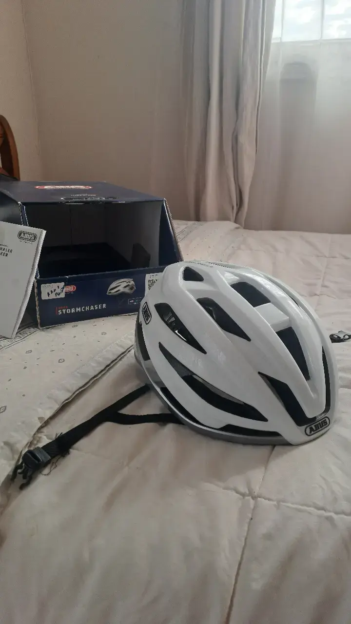 Casco Ciclismo Abus Stormchaser blanco Talla L - 6