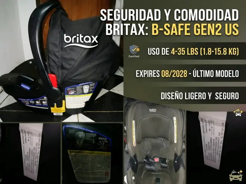 Silla de Auto Britax B-Safe Gen2 US Negra - 1