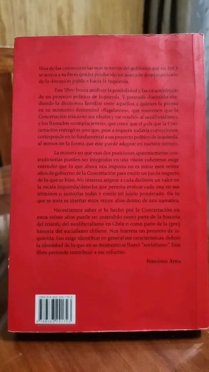 Libro 'Neoliberalismo con Rostro Humano' de Fernando Atria - 2