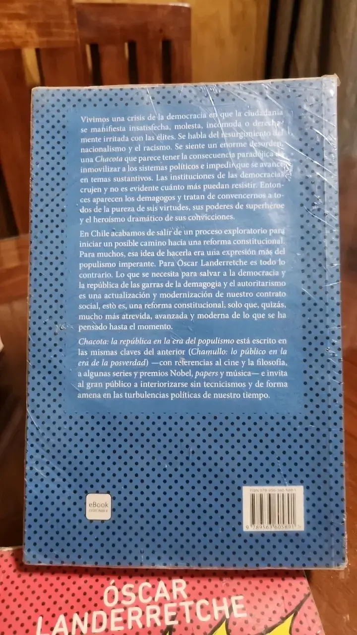Libro Chacota de Óscar Landerretche - 2