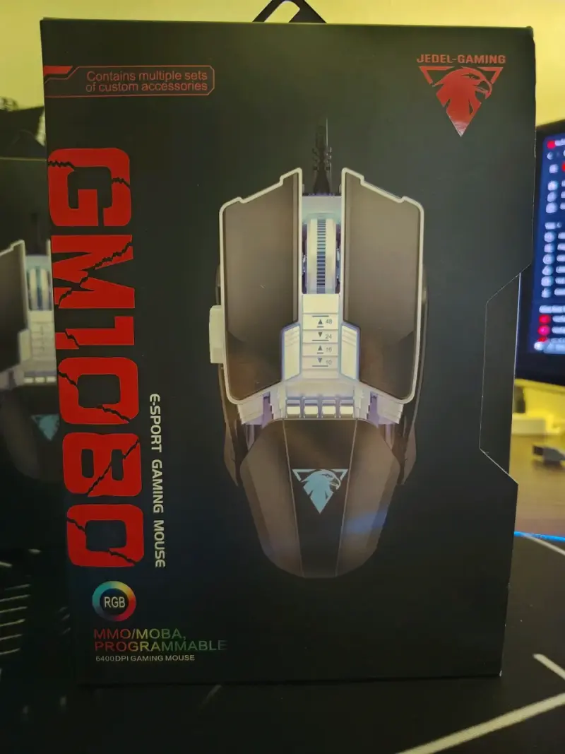 Mouse Gamer RGB Programable Jedel GM1080 - 1