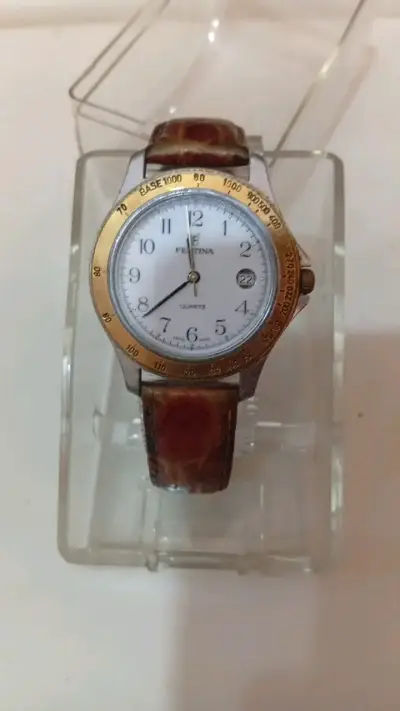 Reloj Festina de cuarzo con correa de cuero - miniatura 1