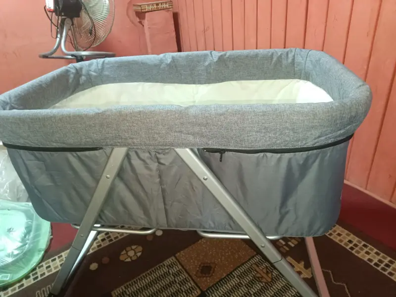 Cuna colecho Bebesit gris plegable - 1