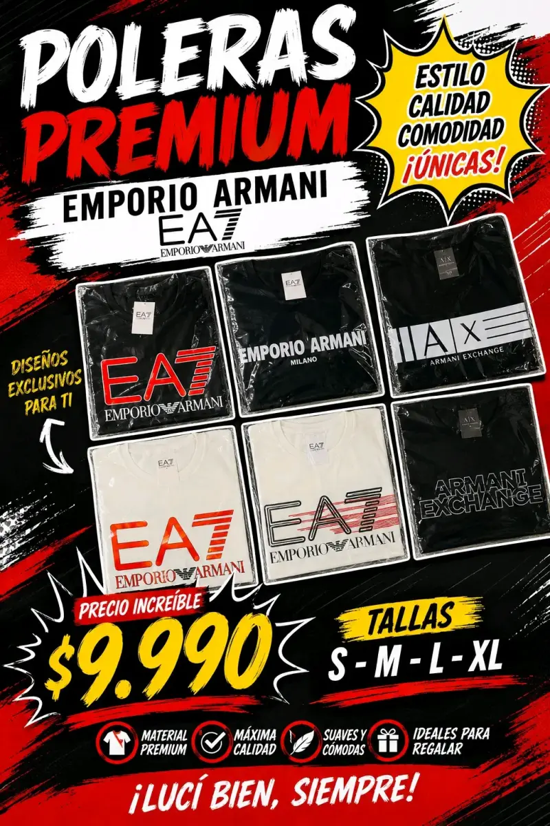 Poleras Armani Exchange y Emporio Armani EA7 - 6
