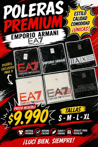 Poleras Armani Exchange y Emporio Armani EA7 - miniatura 6