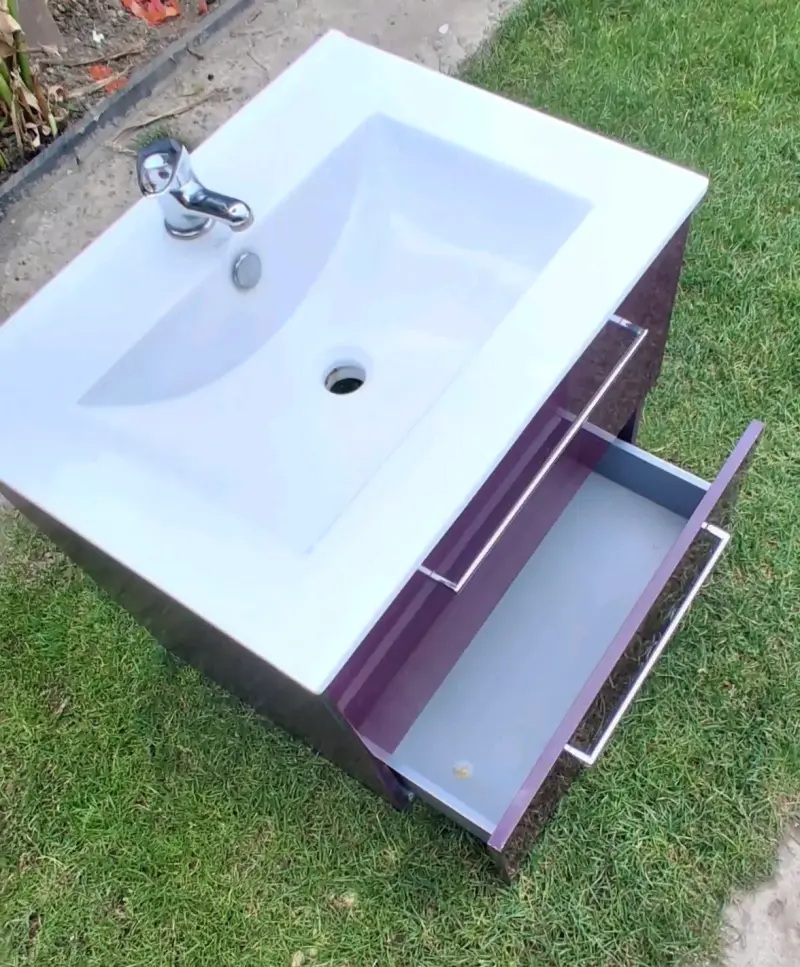 Lavamanos con mueble de baño moderno - 2
