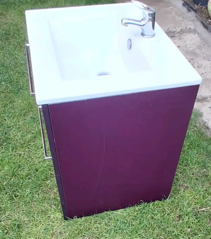 Lavamanos con mueble de baño moderno - 5
