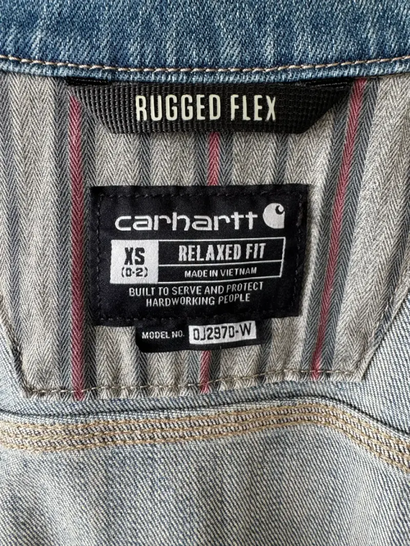 Chaqueta de mezclilla W Carhartt Rugged Flex XS - 4