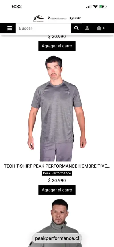 Polera Hombre Negra Peak Performance - miniatura 4