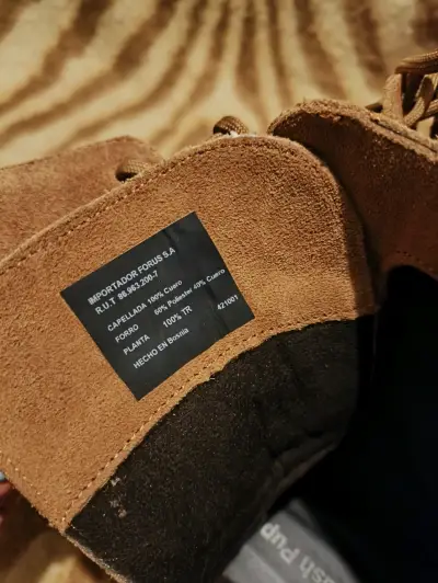 Botas de gamuza marrón con suela gruesa - miniatura 4