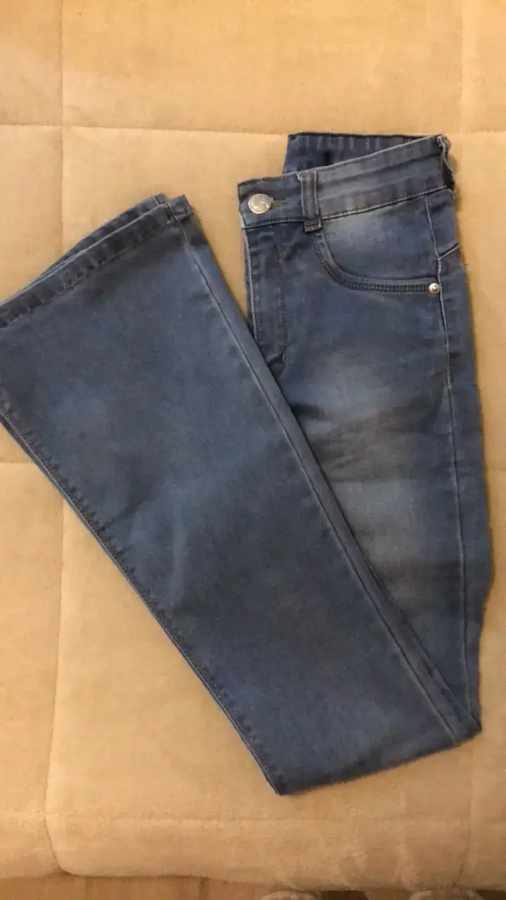 Jeans de mezclilla azul para mujer - 1