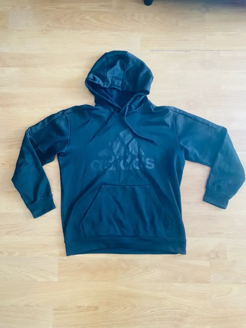 Polerón con capucha negro Adidas para hombre - 1