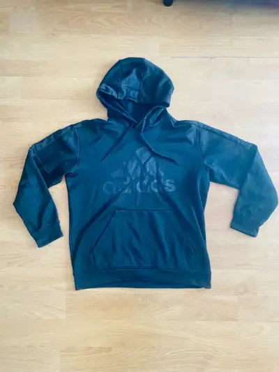 Polerón con capucha negro Adidas para hombre - miniatura 1