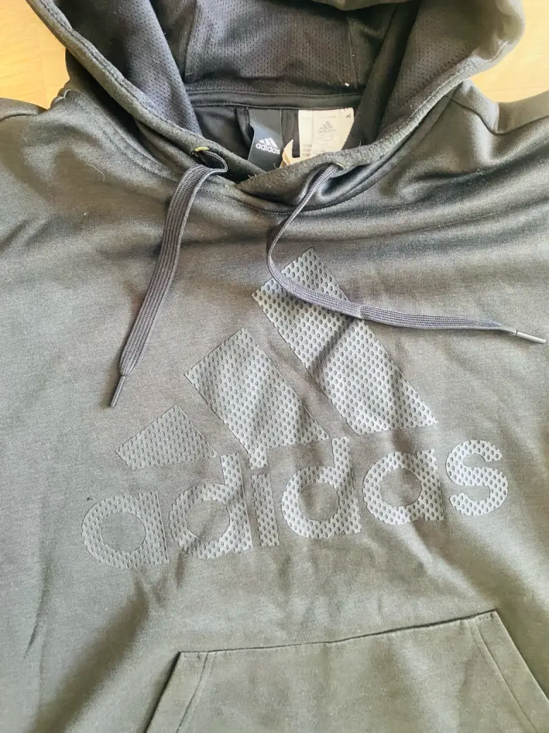 Polerón con capucha negro Adidas para hombre - 2