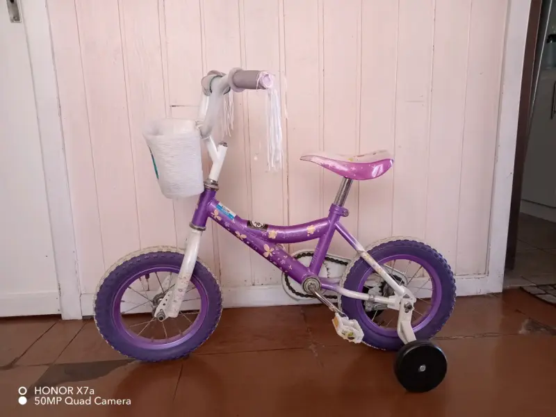 Bicicleta infantil marca barbie - 1