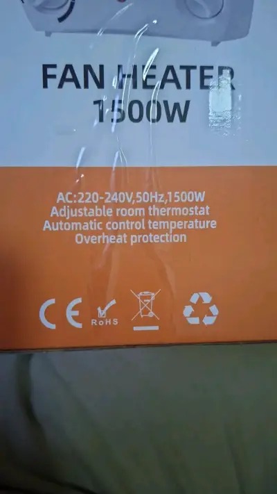 Calefactor eléctrico portátil 1500W - miniatura 5