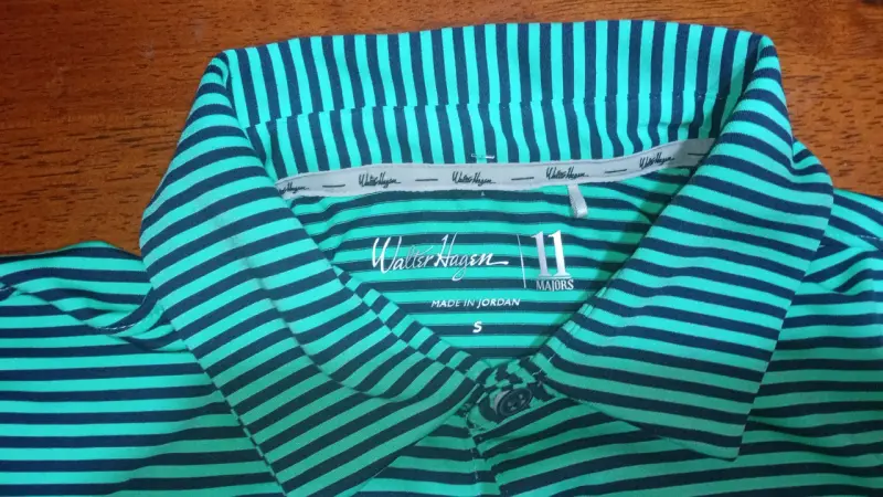 Polera Polo Rayada Verde Talla S - 2