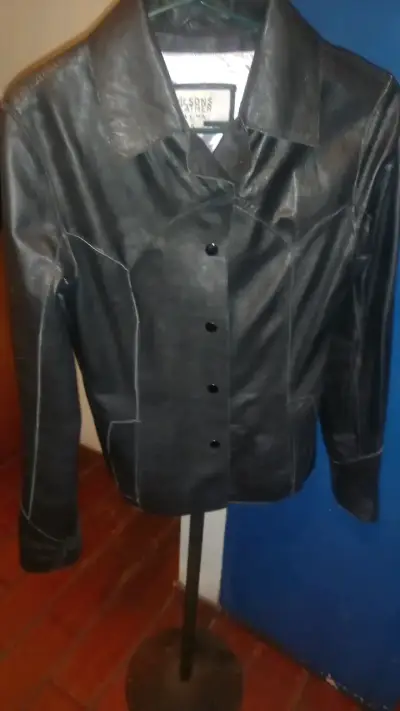Camisa de cuero negra Wilsons talla S - miniatura 2