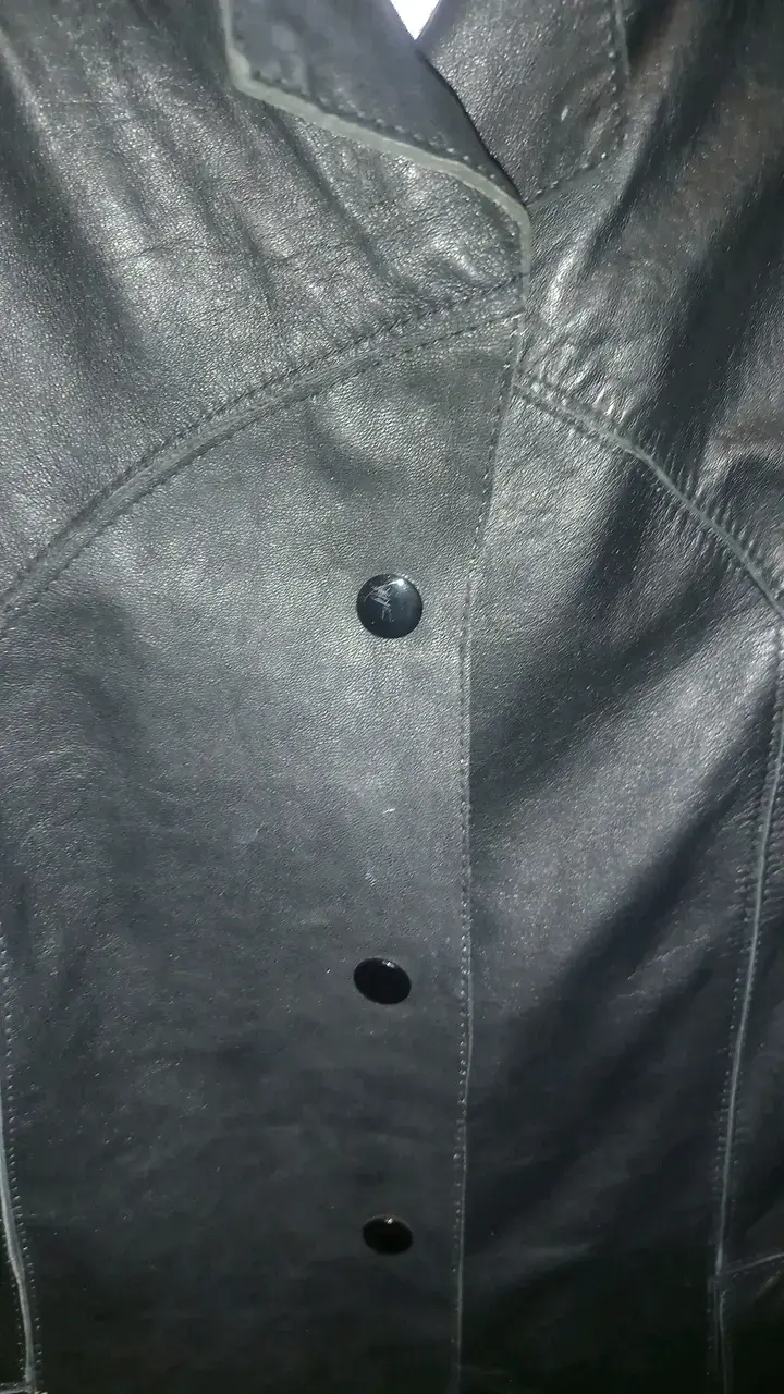Camisa de cuero negra Wilsons talla S - 3