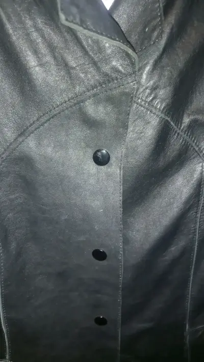 Camisa de cuero negra Wilsons talla S - miniatura 3