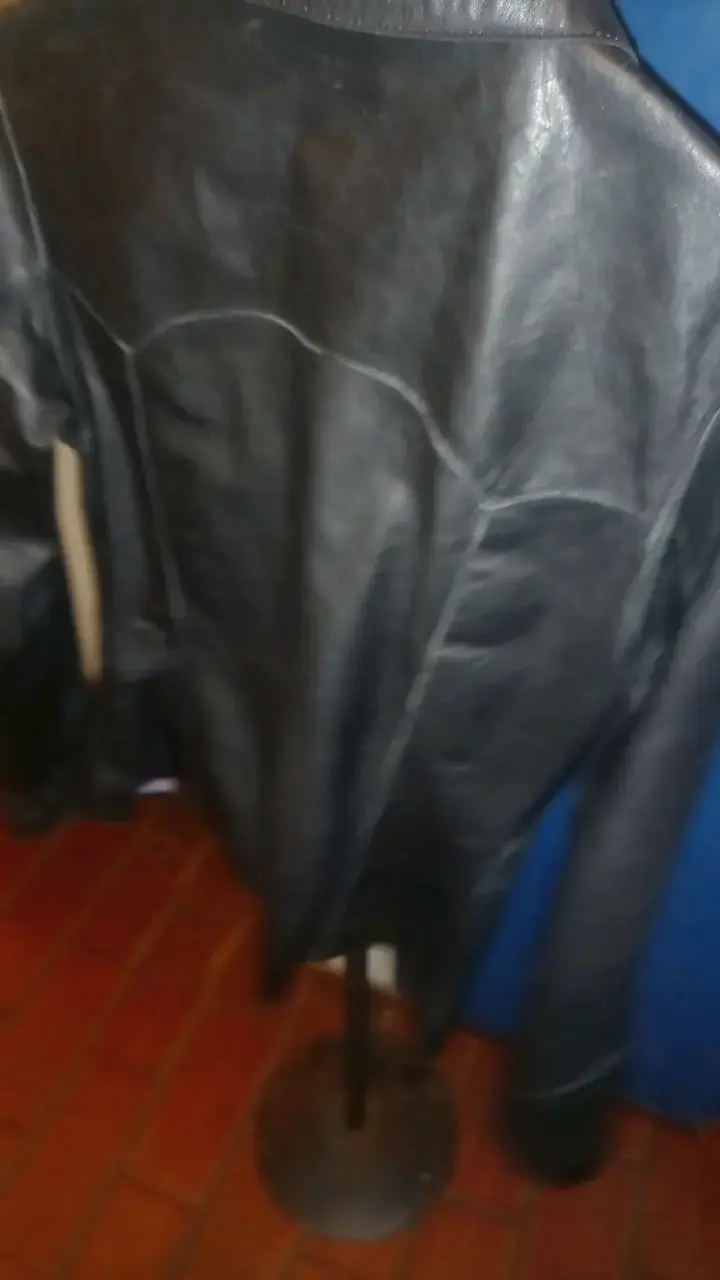 Camisa de cuero negra Wilsons talla S - 6