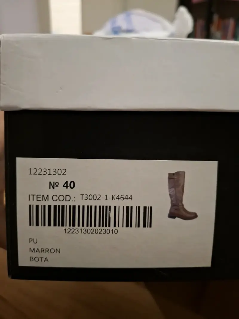 Botas largas marrones de cuero sintético - 3