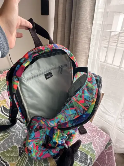 Mochila Kipling colorida con llavero de mono - miniatura 3