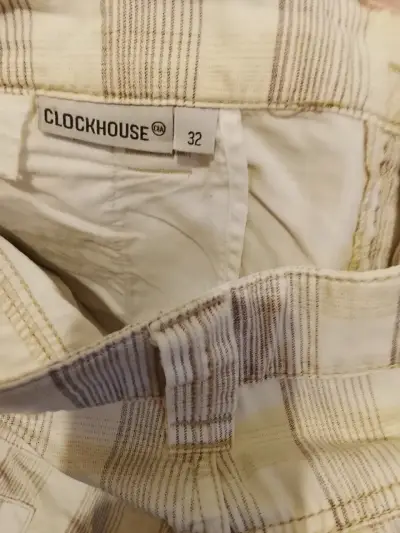 Pantalones cortos a rayas Clockhouse talla 32 - miniatura 1