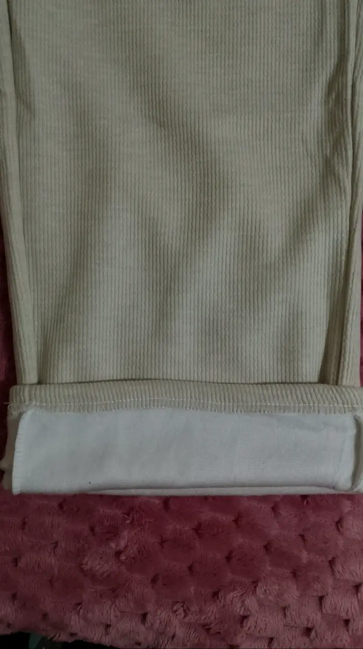 Pantalones de beige con cintura elástica - 2