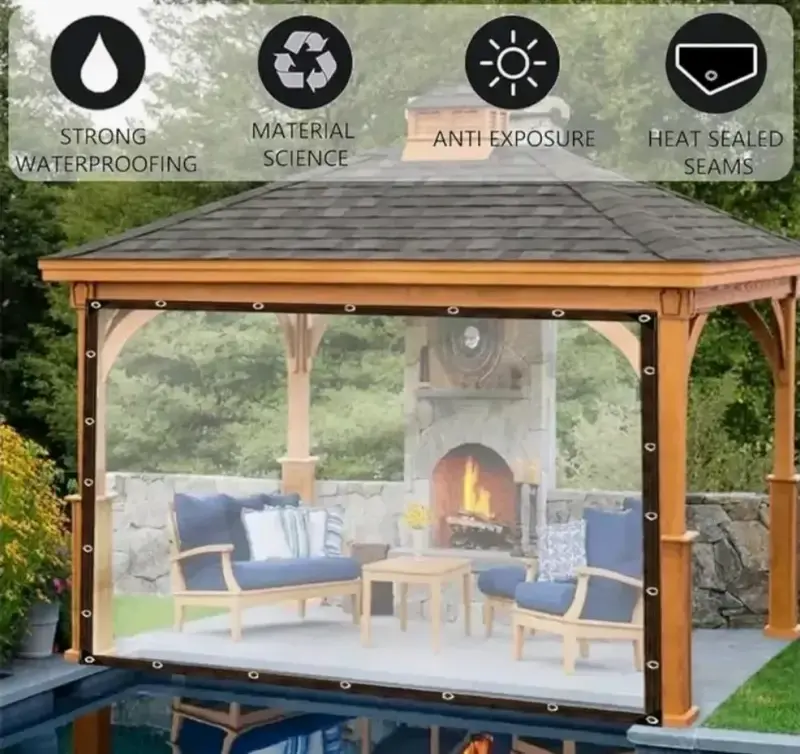 Lona Transparentes impermeables 2x6m - 2